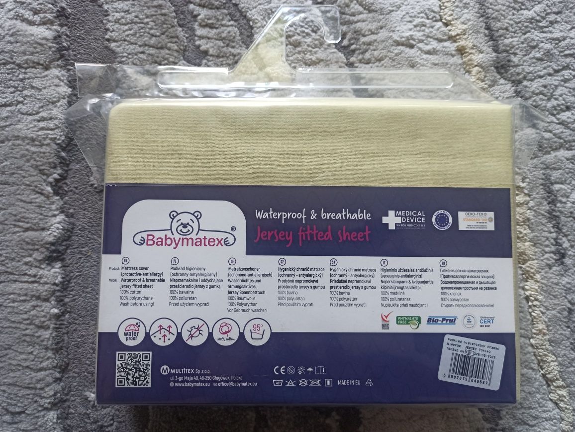 Prześcieradło 70x140 Babymatex