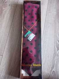 галстук мужской ,бардовый в горох шелковый
