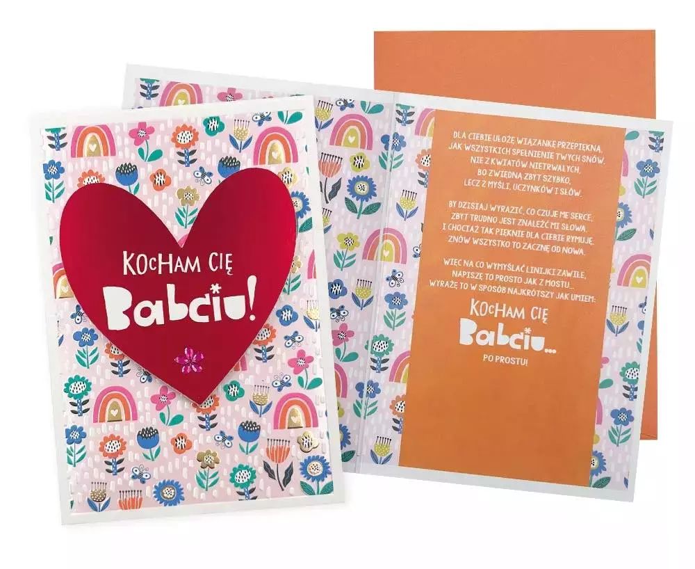 Karnet B6 Babcia. Kukartka