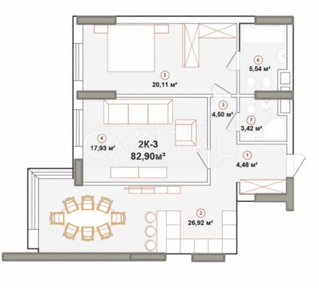 Продаж 2к Квартири Edelweiss House
Київ, Печерський р-н, Звіринецька72