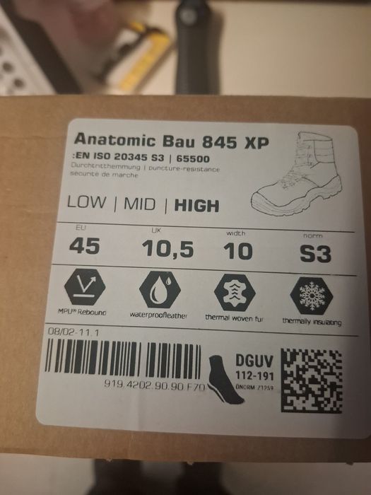 Buty robocze zimowe ocieplane Atlas