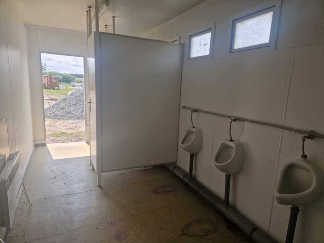 Kontener Containex budowlany sanitarny 2xWC 3xPisuar + 4xumywalki