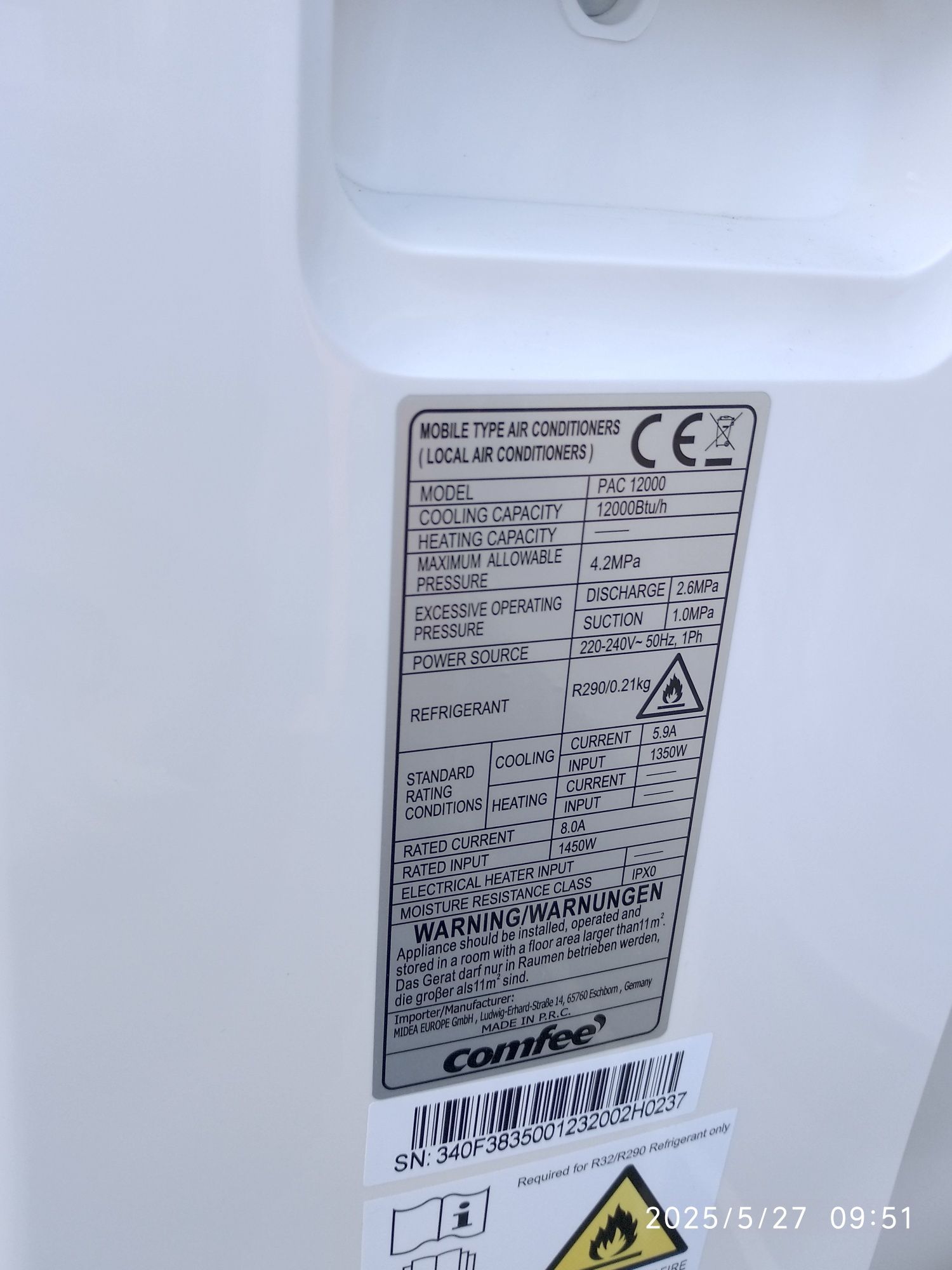 OUTLET Janki ul Wspólna 6 Klimatyzator przenośny Comfee PAC 12000