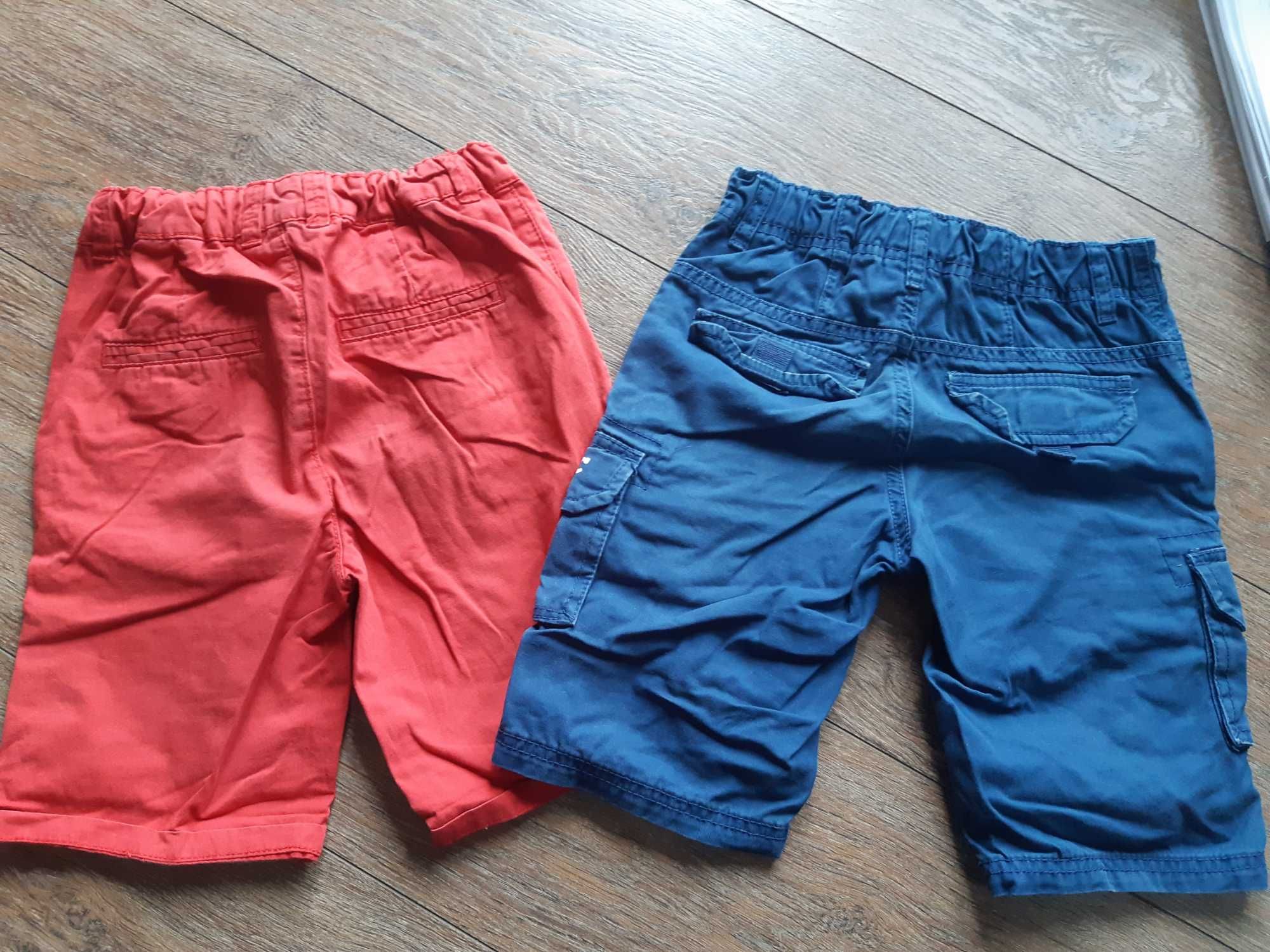 spodenki szorty jeans c&a reserved czerwone granatowe roz. 128