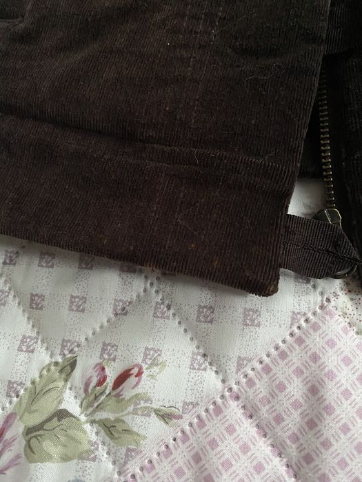 Brązowy bezrękawnik kamizelka z futerkiem M 38 monsoon vintage