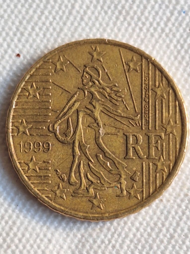 Moeda rara de 10 centimos RF 1999