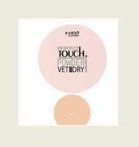 Пудра для лица maxi color perfect touch powder vet and dry тон 02