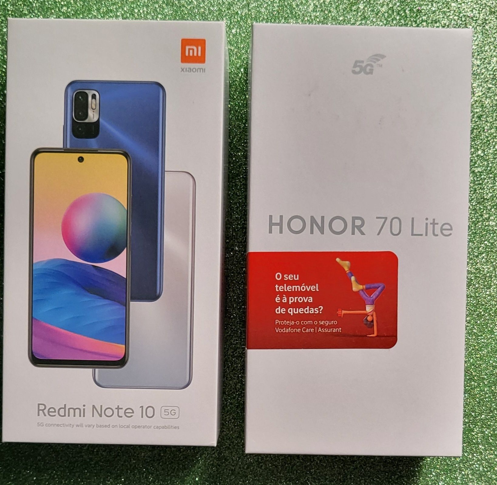 2 Telemóveis dual Sim (NOVOS) (Honor 70 lite + Redmi Note 10 5G )