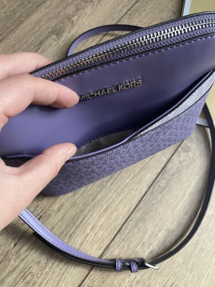 Torebka michael kors monogram lilia liliowa fioletowa crossbody