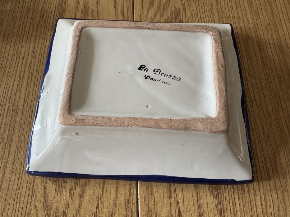 Ceramika popielnica recznie malowana