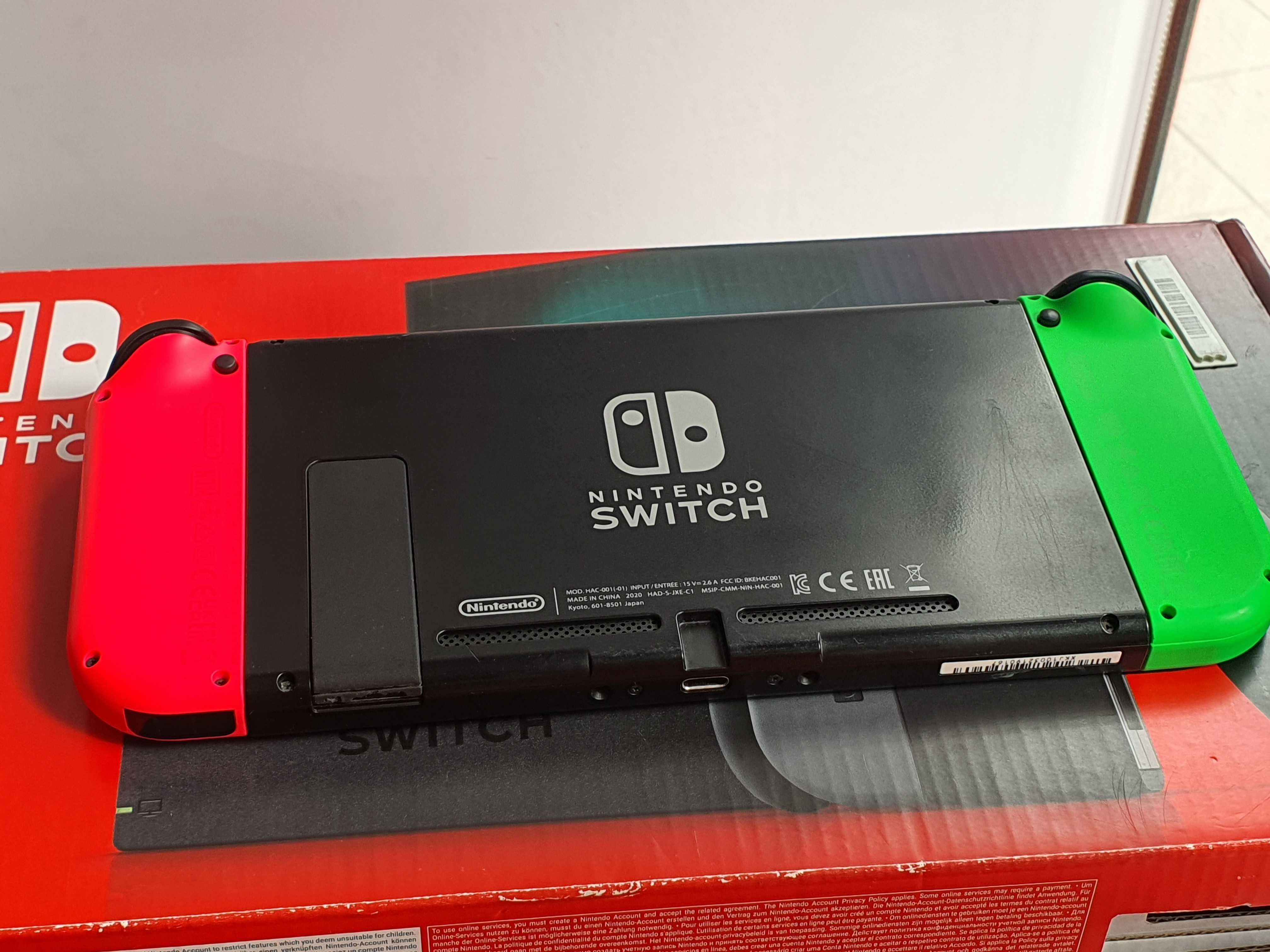 GWARANCJA Nintendo SWITCH V2 Neon Green+Etui Sklep Zamiana