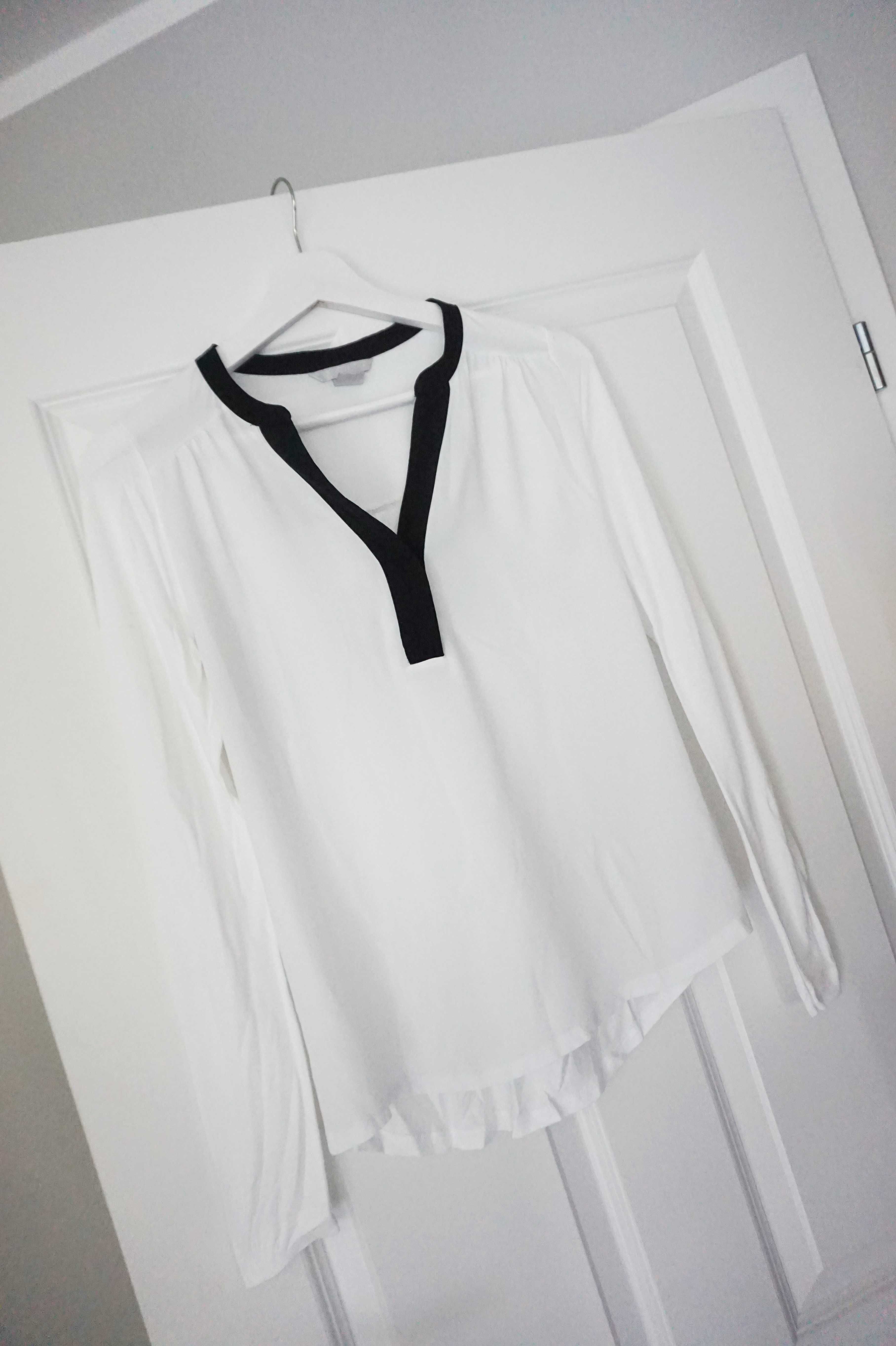 XS 34 H&M biała elegancka koszula bluzka koszulowa na egzamin