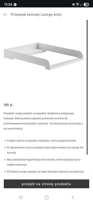 Meble VOX do pokoju dziecka komoda przewijak szafa