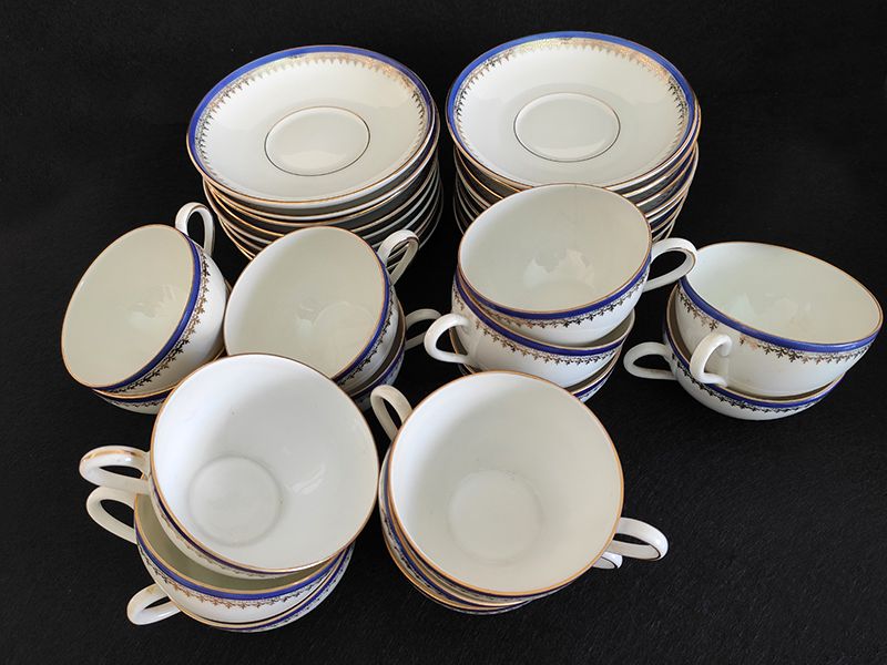 Conjunto de chá, porcelana fina alemã Bavaria