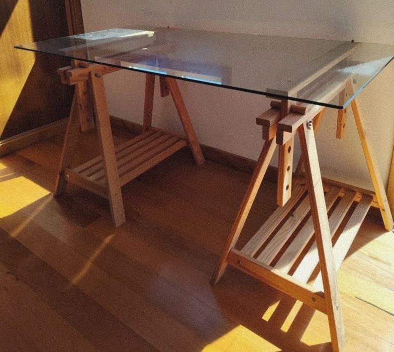 Cavalete regulável pinho 98,5-70x70x45 cm Astigarraga Eliotis