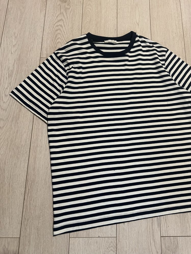 Нова чоловіча полосата футболка Zara оверсайз oversize Л ХЛ , L XL