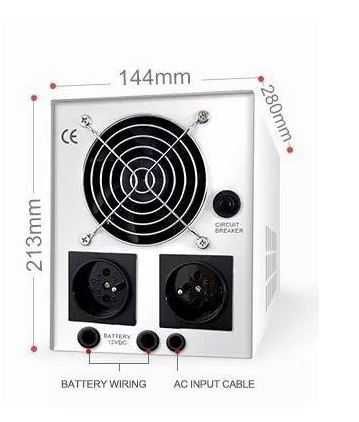 ИБП/инвертор Techfine HB1524 1500VA 24v/230v 1050w