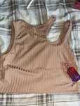 Crop top z rozcieciem