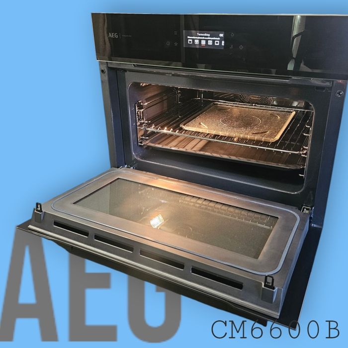 AEG piekarnik 45cm CM6600B + szuflada OS7K10B; WiFi; mikrofala; 12tys