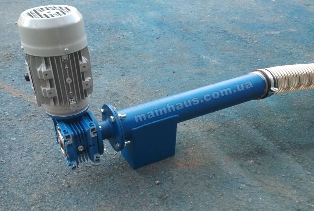 погрузчик зерна гибкий шнек спиральный транспортер пружинный 90мм/3м.