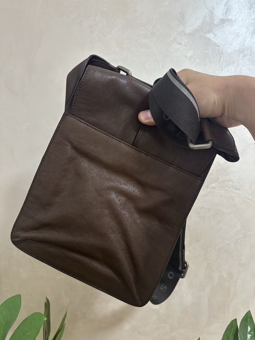 Мужская сумка HUGO BOSS оригинал натуральная кожа ремень в подарок