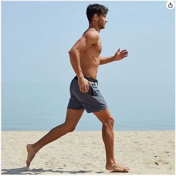 Męskie spodenki/szorty na basen Arcweg kolor szary rozmiar S