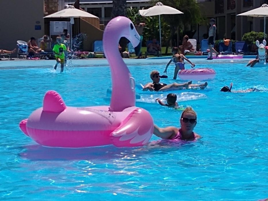 Bardzo duży flaming różowy