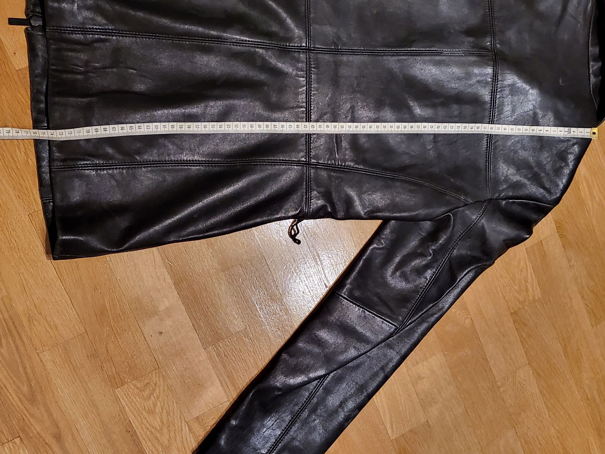 Kurtka Calvin Klein rozm M skóra czarna na jesień wiosnę elegancka