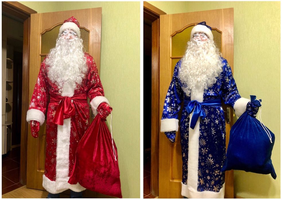 Костюм Деда Діда Мороза Снегурочки Снігурки Николая Миколая Дід Мороз