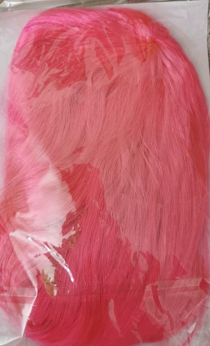 Peruka, kolor różowy , bal przebierańców