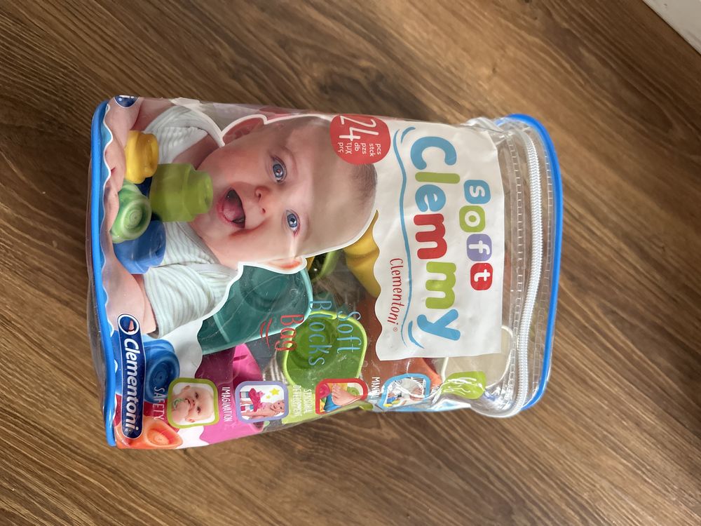 Klocki miekkie gumowe clemmy clementoni jak nowe