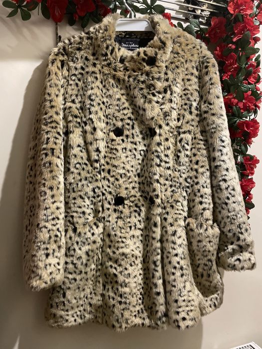 Płaszczyk futerko lampart