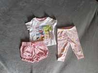 Komplet spodenki i koszulka Disney oraz legginsy carters 62