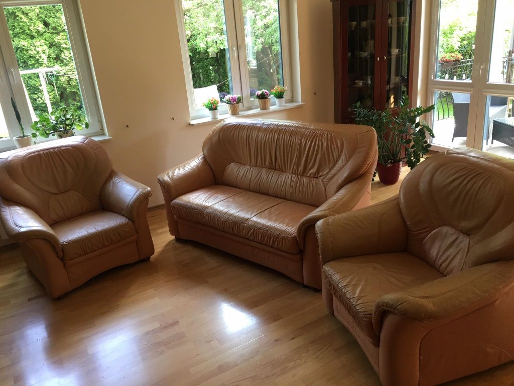 Komplet wypoczynkowy kanapa fotele