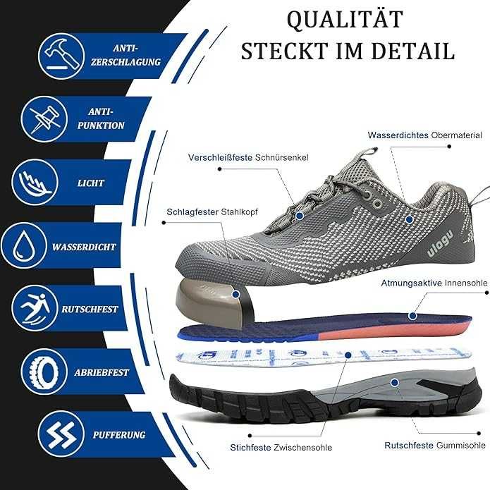 Nowe męskie buty robocze / metalowy nosek / wodoodporne !R-46! 4045!