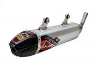ponteira de escape fresco carby aluminio com ponta carbono husqvarna / ktm