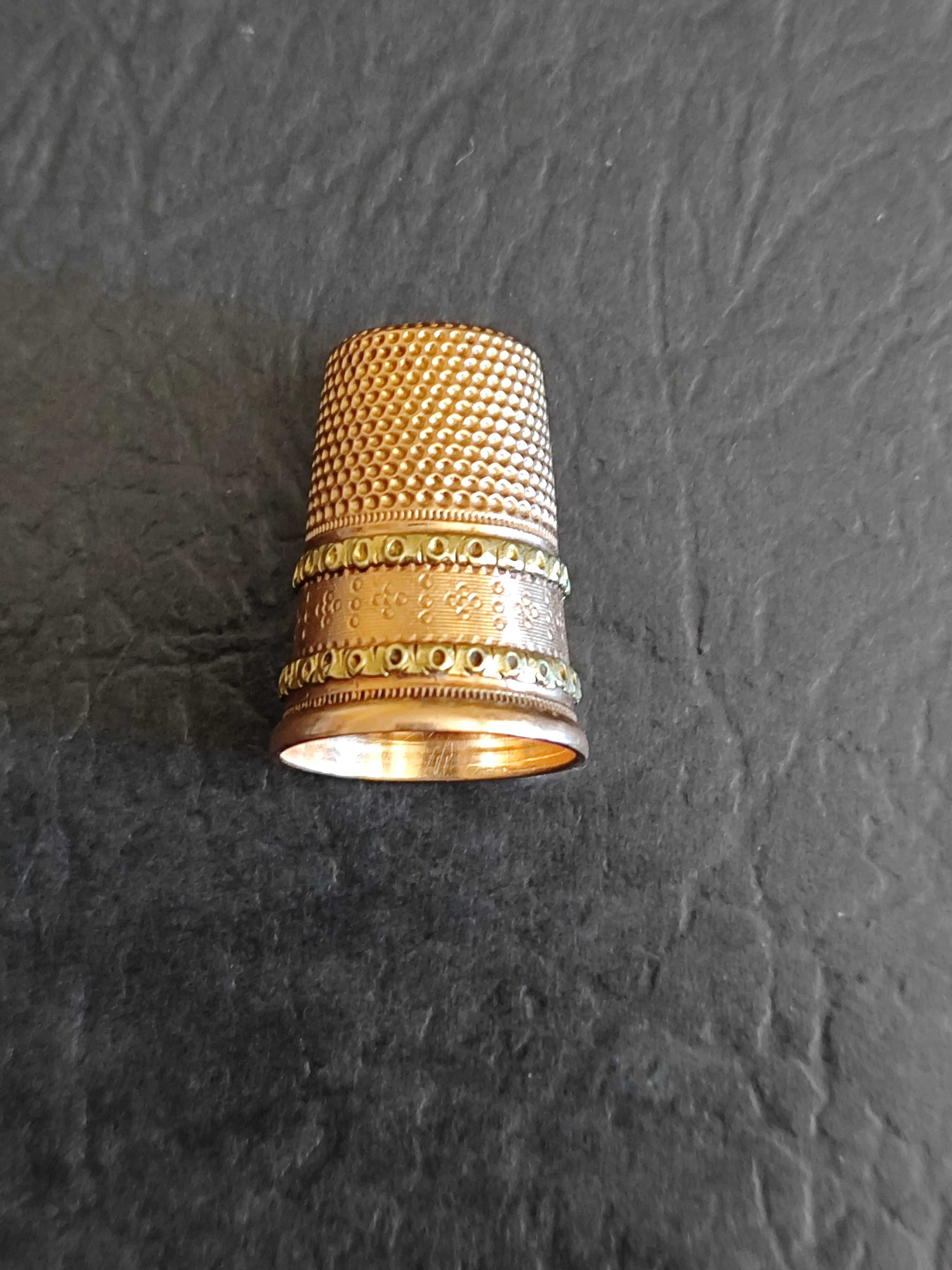Dedal em Ouro Séc. XIX (Francês)