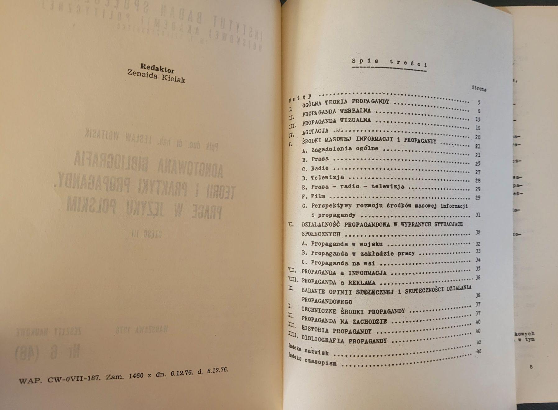 l.Wojtasik Adnotowana bibliografia teorii i praktyki propagandy 76 IBS