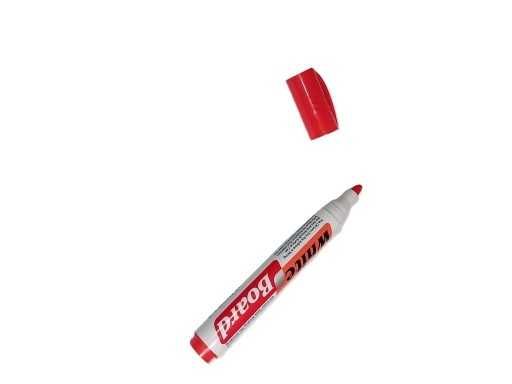 Marker pisak do tablicy suchościeralnej czerwony.