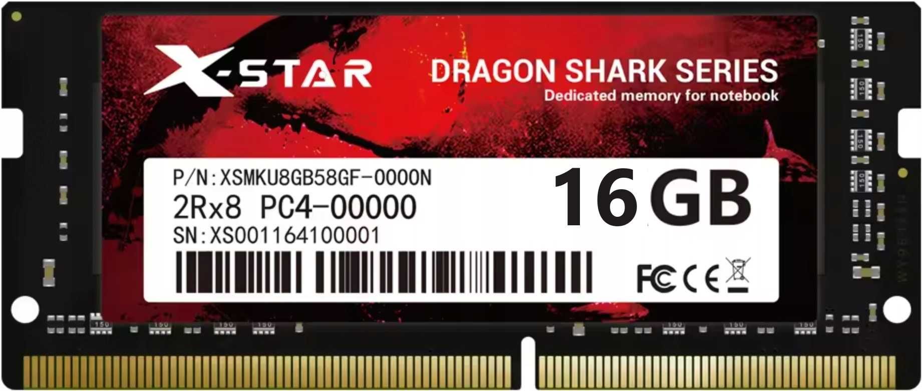 Pamięć RAM X-Star Dragon DDR4 16GB 1,2v 2666MHz do laptopa Intel & AMD