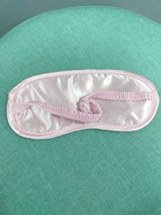 Tapa olhos rosa novo tipo cetim