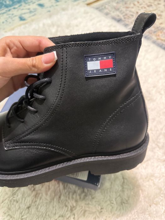 Шкіряні черевики чоловічі Tommy jeans під мартенси 44 розмір