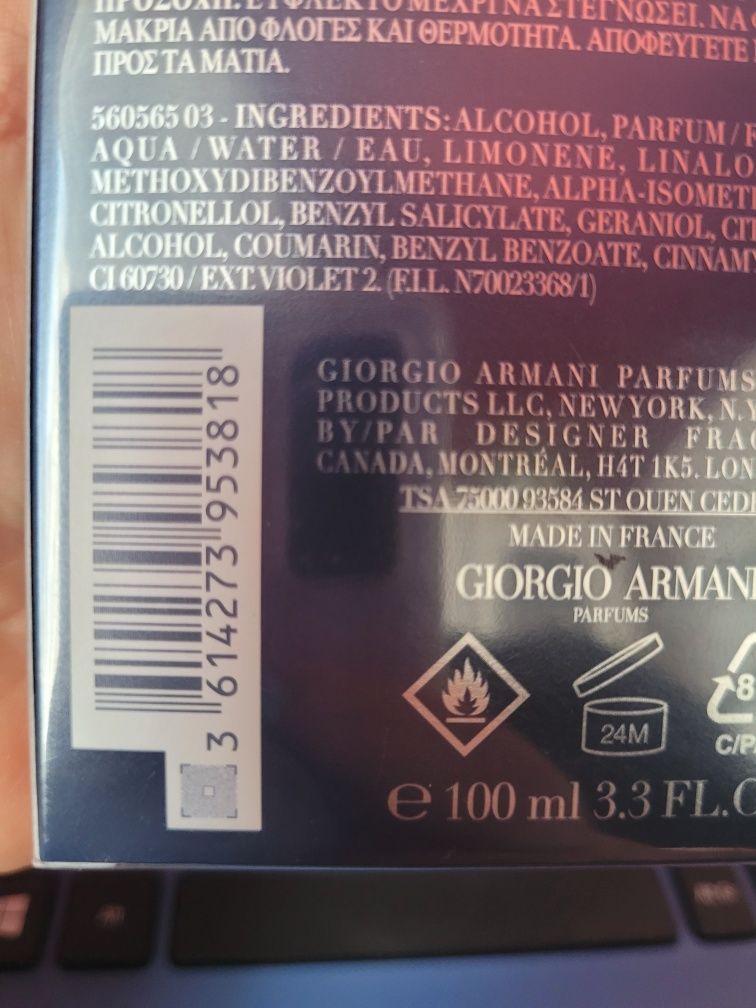 Perfumy męskie Giorgio Armani