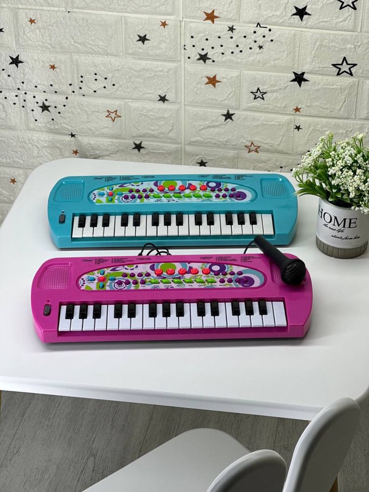 Дитяче піаніно синтезатор з мікрофоном нове детское пианино