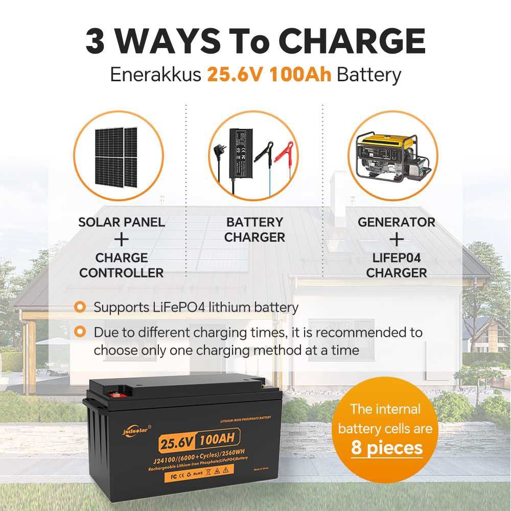 Акумулятор Jsdsolar LiFePo4 12/24V 50/100/200Ah