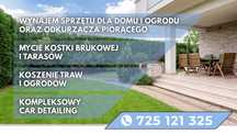 Mycie kostki brukowej tarasów koszenie ogrodów