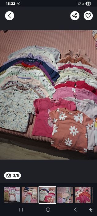 Paka dziewczynka roz.68 156 sztuk