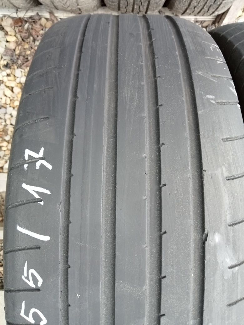 2x Opony Używane Letnie 225/55R17 Goodyear