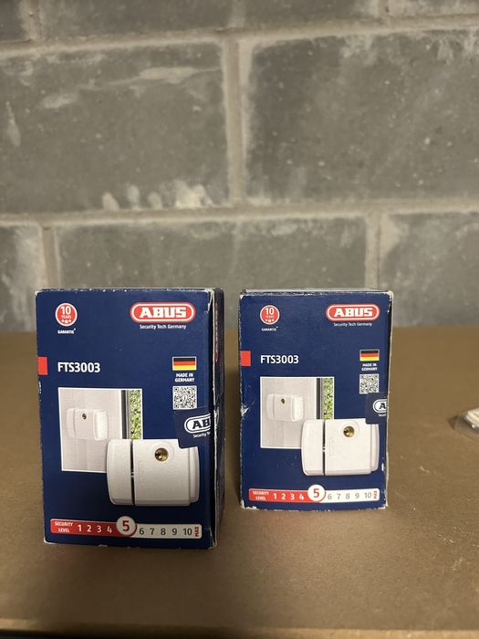 Zabezpieczenia okien zamek - nowe 2szt - ABUS FTS 3003 - ALO145