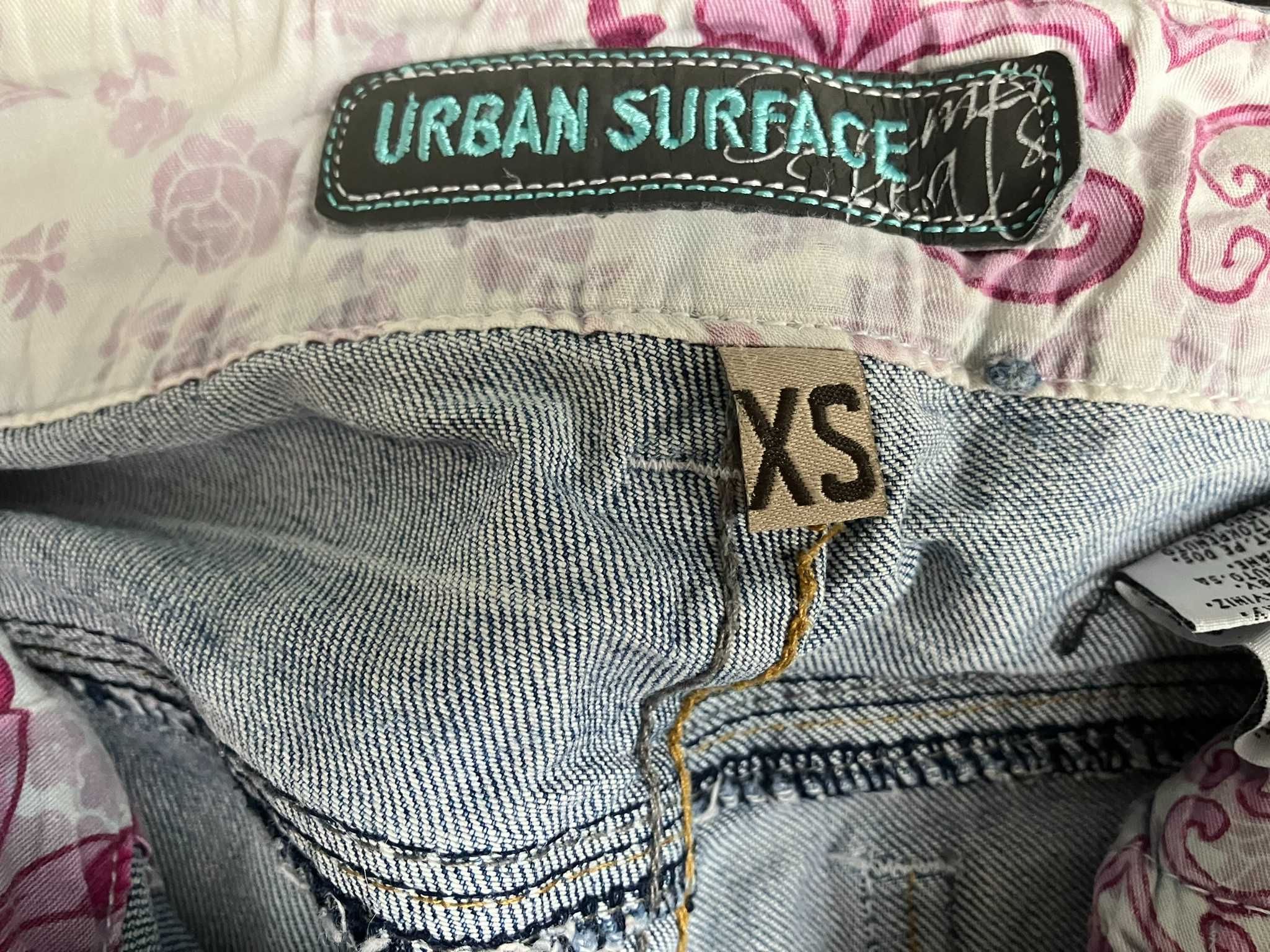 Niebieskie jeansy przecierane URBAN SURFACE roz XS